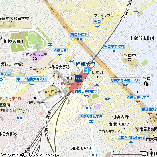 小田急相模大野駅第二付近の地図